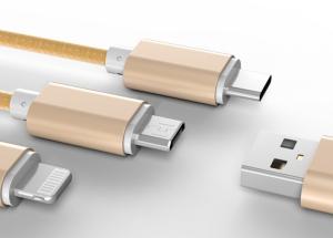 Wholesale Colorful 3 In 1 USB Li Ion Battery Charger With Type C / Micro / 8 Pin Cable from china suppliers
