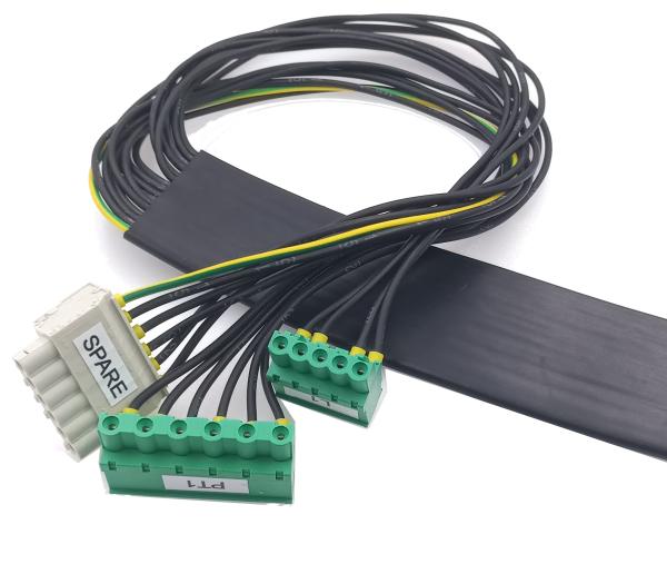 Safety Electrical Wire Harness Elevator Flat Cables Harness With WAGO Connectors