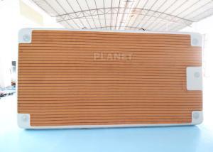 Wholesale Drop Stitch DWF Teakwood EVA Floating Air Pontoon Inflatable Yacht Island Dock Deck Platform from china suppliers