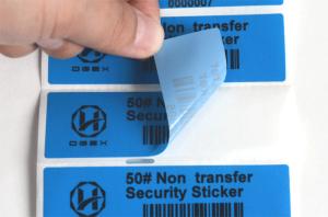 Wholesale Dark Object Non Residue Security Labels / Anti Tampering Tape Full Color from china suppliers