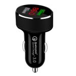 ODM Dual USB Fast Car Phone Charger 30W High Speed DC To DC Car Charger With LED