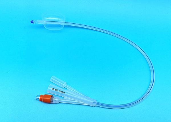 3 Way Latex Free Foley Catheter With Balloon , Three Way Foley Catheter Silicone