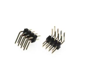 Wholesale 2.54mm 1.27mm Straight Round 4 Pin Header Connector 2-40pin Single Dual Row PBT PA6T from china suppliers