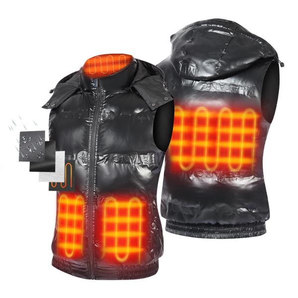 Unisex Winter 4 9 11 Zone Heating Gilet Waistcoat Thermal 3 Ajustable Temperatur