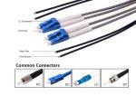 DLC Multimode GYFJH 2A1a 7.0mm 2Cores Optical Cable Assembly Outdoor Fiber Optic