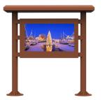 3600W Touch Screen LG 55" Outdoor LCD Digital Signage