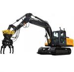 200L Tank 0.5m3 Bucket 13.5T Chain Road Builder Excavator