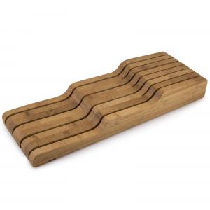 Wholesale Natural Color Kitchen Drawer Knife Holder Wood Block Knife Holder Free Sample from china suppliers