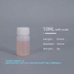10ml Scale Plastic Round Bottle HDPE Empty Reagent Bottle For Chemical Liquid