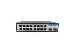 RJ45 16 Port Power Over Ethernet POE Switch Media Converter FTTH