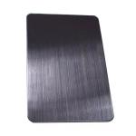 80mm 201 Colored Stainless Steel Sheet Plate Brushed Titanium