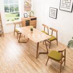 Latest Designs Solid Wood Furniture White Oak Dining Table