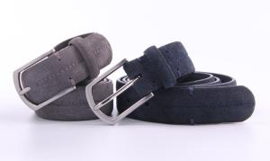 Wholesale 3.5cm Width Genuine Leather Dress Belt With One Line Middle Stitching from china suppliers