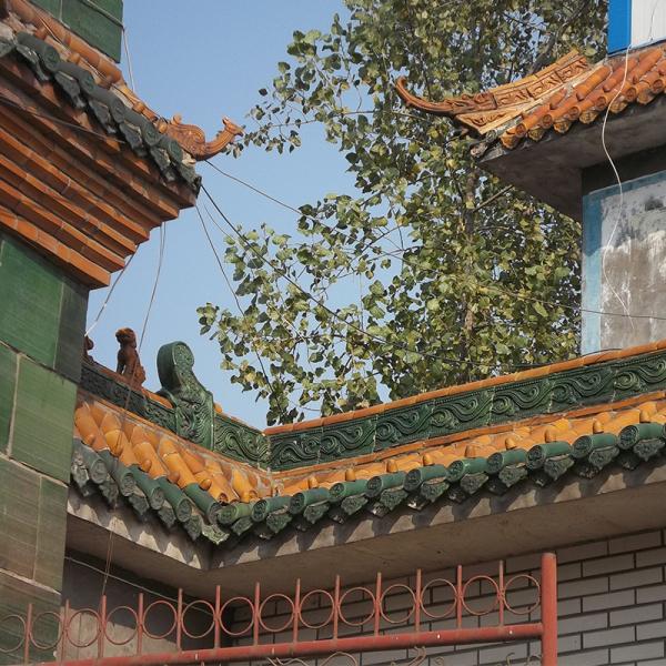 Chinese Antique Style Glazed Drip Roof Tiles For Garden Pavilion And Modern