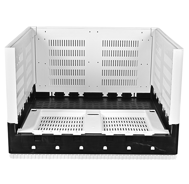 Folded plastic pallet box foldable pallet box storage containers