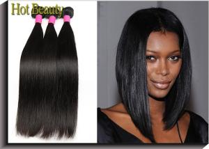Wholesale Unprocessed Brazilian Virgin Human Hair Extensions Straight Human Hair Weave Color 1B from china suppliers