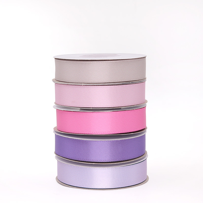 Smooth Single Face Satin Ribbon , Various Color Personalized Satin Ribbon