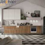 Customized Color Island Sink Base Cabinet with Modern PANEL Wood Style Kitchen