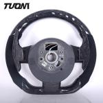 Audi R8 TT High Glossy Forged Carbon Fiber Steering Wheel Luxury Alcantara