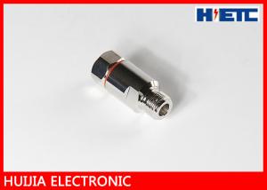China RF N Straight Female Aerial Cable Connector With Brass Body Nickel / Silver Plated on sale