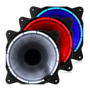 Wholesale 120mm High Static Orange LED Ring Case Radiator Fan from china suppliers