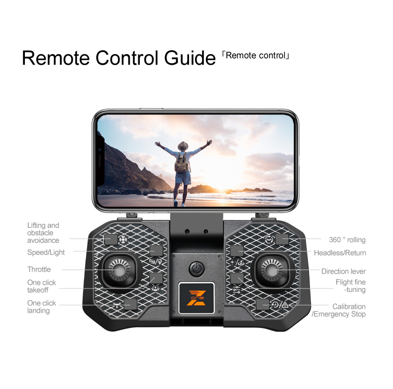 2.4g Wifi Fpv Optical Flow Shooting Brushless Drone Beginner Drones with 5KM Image Transmission and Fixed Air Hover Height