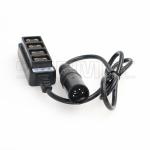 4 Pin XLR to 4 Port D Tap Camera Power Cable for ARRI RED Camera TV Logic