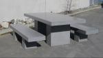 Lightweight Outdoor Concrete Furniture Concrete Side Table Bench Manufacturer