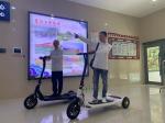 ROHS Folding Carbon Steel Electric Tricycle Scooter