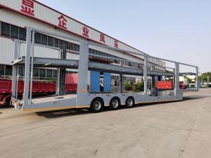 Wholesale 3 Axle Air Suspension Car Carrier Semi Trailer with Fuwa/BPW Axle and ABS System from china suppliers