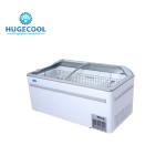 Air Cooled Supermarket Island Freezer Customized Capacity For Meat / Ice Cream