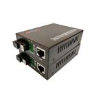 Single Fiber Media Converter , 100Base Tx Fx Media Converter 60km 512KB Cache