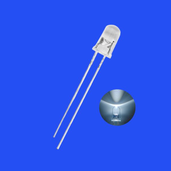 5mm 1.5Hz 12V 1/6 Duty Cycle White Color 8000-12000K 2000-4000mcd Round Head
