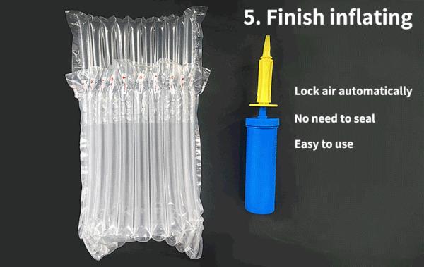 air cushion pillow bags, inflatable air filled pillow bag, shockproof recycable