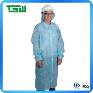 Wholesale ISO13485 Nonwoven Disposable Laboratory Coat With Snap Button from china suppliers