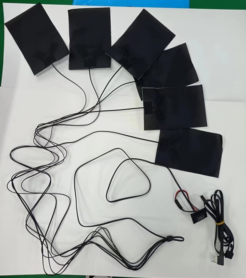 6-In-1 Custom Heating Pad For Clothes Each 10 X 15cm Black 5V USB With Switch