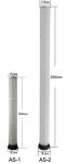 Rubber Cap Pleated Filter Bags High Efficiency 153 * 2000mm Diameter For Cement
