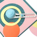 Mini Round Paper Circle Cutter for Cardstocks 2022 Upgraded Version 75g Metal
