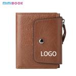 Transparent ID Window and Multiple Card Slots Men's Card Holder for Easy