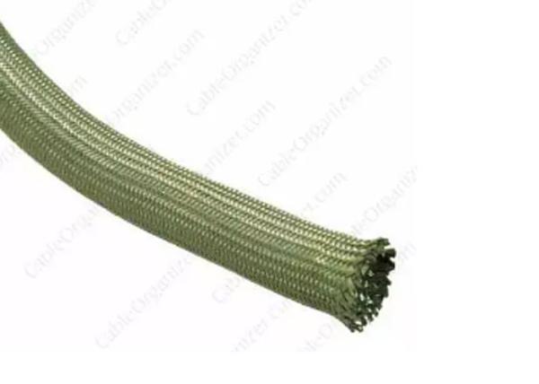 350 ° C High Temperature Resistant Electrical Braided Sleeving For Auto Cable