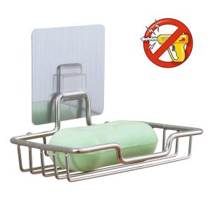 Wholesale WGO 304 Stainless Steel Soap Holder ISO 9001 5kg Bearing Self Adhesive Type from china suppliers