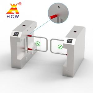 Wholesale Anti Rush Face Recognition Turnstile Single Pole 500mm Width Swing Barrier Gate from china suppliers