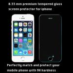 iPhone tempered glass screen protector 0.33 mm 9H hardness high transparency