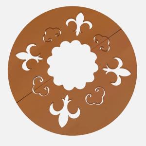 Wholesale Outdoor Metal Corten Steel Tree Grille Garden Pathway Tree Grates Grating For Protecting from china suppliers