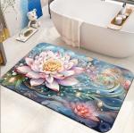 Garden Style Bathroom Waterproof Carpet Toilet Diatom Mud Absorbent Mat