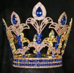 Classic round pageant crowns and tiaras fully round crowns pageant supplier