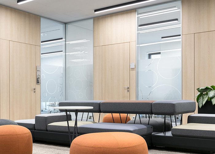 Conference Room solid partition wall sound proof steel panel with door accessories