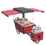 Hot Dog Street Vending BBQ Electric Tricycle Food Cart