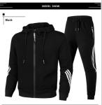 New Arrival Striped Custom Mens Gym Tracksuit