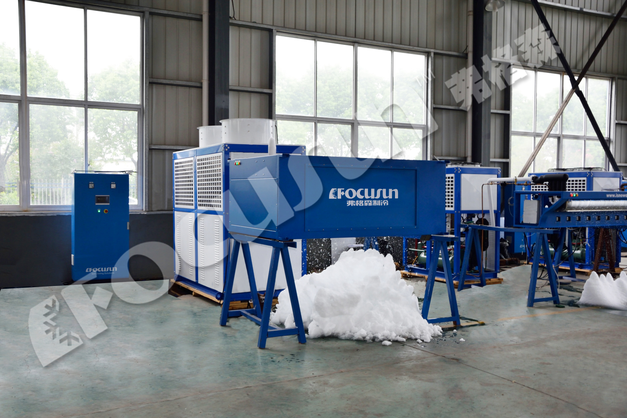 Ice Snow World Construction Ceiling Snow Falling Machines Stainless Steel Refrigerant R448